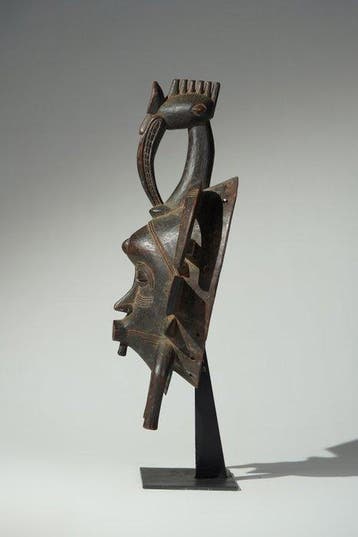 Een houten masker - Kpelie - Senufo - Ivoorkust (Zonder