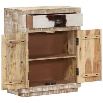 vidaXL Dressoir 60x30x75 cm massief mangohout, Huis en Inrichting, Kasten | Dressoirs, Verzenden, Nieuw