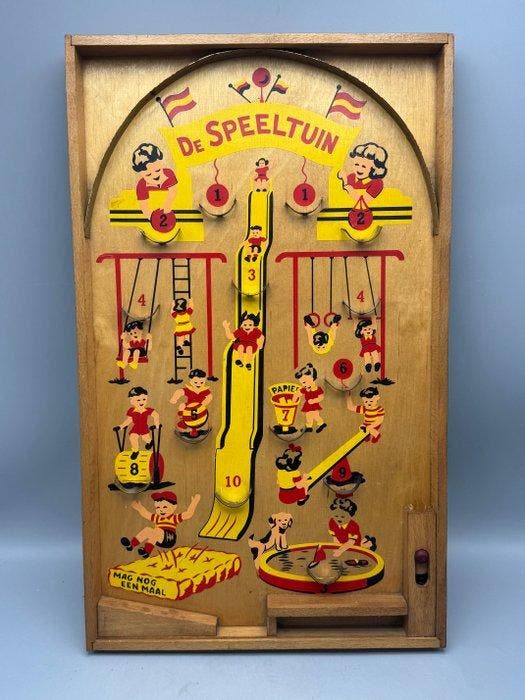 Bordspel - HOMAS Trekbiljart “De Speeltuin” – Nederlands, Antiquités & Art, Curiosités & Brocante