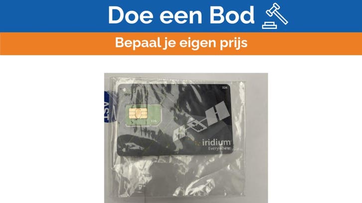 Bieden: Iridium Prepaid SIM Card for Global, Sports nautiques & Bateaux, Instruments de navigation & Électronique maritime, Enlèvement ou Envoi