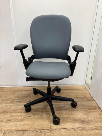 Steelcase Leap Bureaustoel - Ergonomische Bureaustoel Grijs, Verzenden, Zo goed als nieuw, Grijs, Bureaustoel
