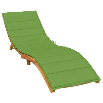 vidaXL Ligbedkussen 200x70x4 cm stof gemêleerd groen, Verzenden, Nieuw
