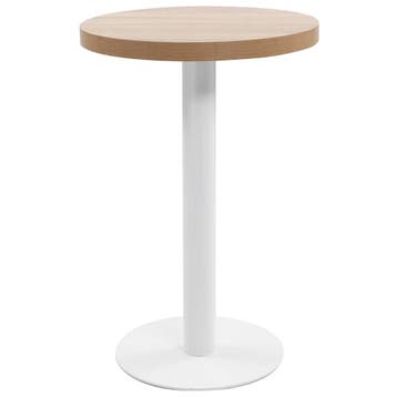 vidaXL Bistrotafel 50 cm MDF lichtbruin, Verzenden