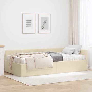 vidaXL Hoekbedframe met Matras Anders met hoofdeinde 2 st, Verzenden, Nieuw