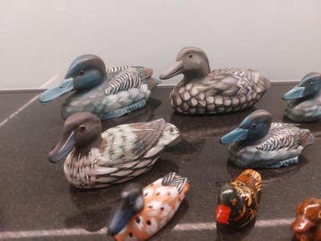 Lokeend - Collection de figurines de canards en bois sculpté, Antiquités & Art