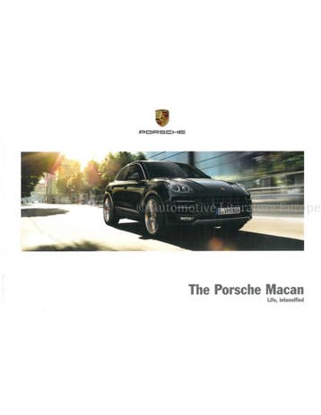 2016 PORSCHE MACAN HARDCOVER BROCHURE ENGELS