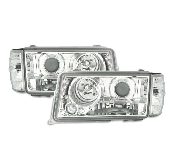 PHARES MERCEDES 190 W201 82-93 LOUPE FOND CHROMÉ, Auto-onderdelen, Verlichting, Verzenden