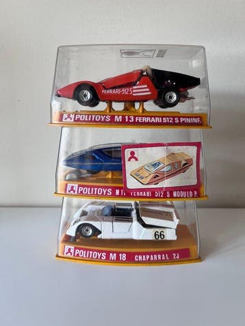 Politoys 1:43 - Voiture de course miniature (3) - Ferrari, Nieuw