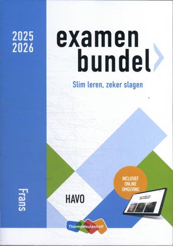 Examenbundel / havo Frans 2025/2026 9789006994162, Verzenden