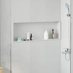 vidaXL Douche Niche Wit 90 x 30 x 9,5 cm Roestvrij staal, Bricolage & Construction, Verzenden