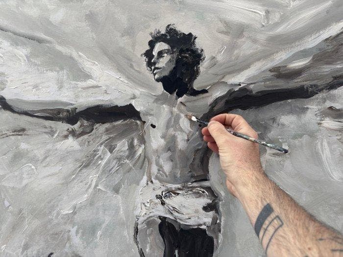 GREG (1970, Spain) - La Cruz del Alma - XL - No Reserve, Antiek en Kunst, Kunst | Designobjecten