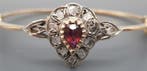 Armband - 18 karaat Geel goud, Witgoud - 0.88ct. tw. Robijn
