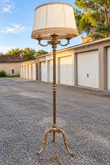 Lamp - Verguld brons - Lodewijk XVI - H : 180 cm