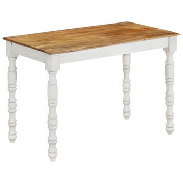 vidaXL Eettafel 110x60x76 cm massief mangohout, Verzenden, Nieuw