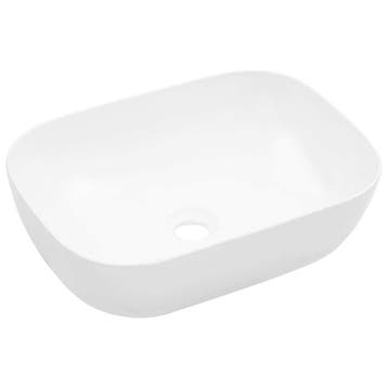 vidaXL Wastafel 45,5x32x13 cm keramiek wit, Doe-het-zelf en Bouw, Verzenden, Nieuw