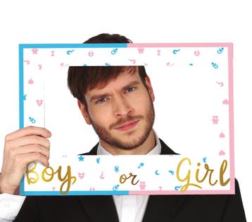 Gender Reveal Foto Frame, Verzenden