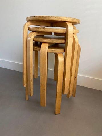 IKEA - Kruk (4) - Frosta - Hout - IKEA Frosta krukjes