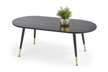 Ovale Salontafel Zwart/Goud | Tweede kansje | OP = OP, Huis en Inrichting, Tafels | Salontafels, 50 tot 100 cm, 100 tot 150 cm