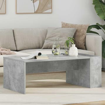 vidaXL Salontafel Beton Grijs 95 x 50 x 34 cm Bewerkt hout, Huis en Inrichting, Verzenden, Nieuw