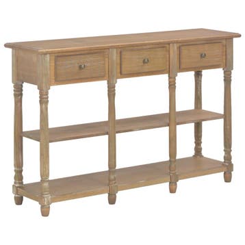 vidaXL Wandtafel 110x30x76 cm bewerkt hout, Verzenden