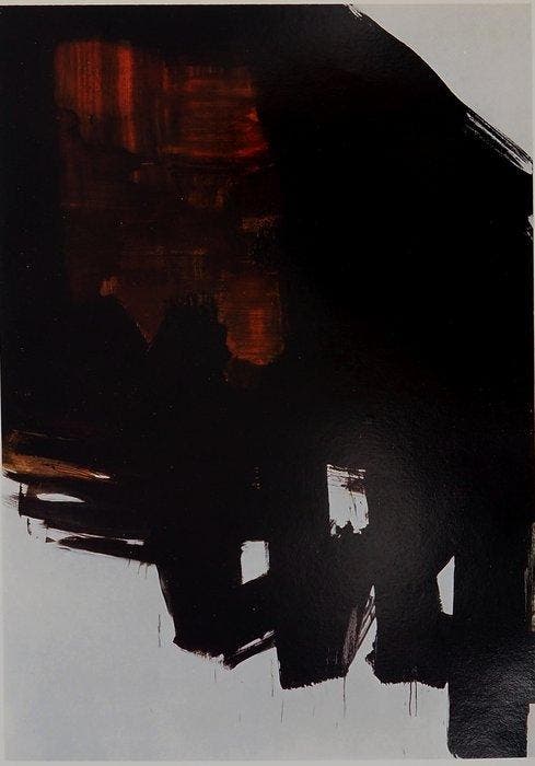 Pierre Soulages (1919-2022) - Peinture 1964, Antiek en Kunst, Kunst | Designobjecten