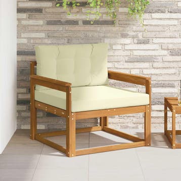 vidaXL Buiten Midden Sofa Naturel, Verzenden
