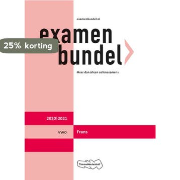 Examenbundel vwo Frans 2020/2021 9789006781359, Verzenden