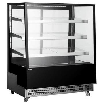 Koelvitrine | 650L | RVS/Zwart | 0°C/+6°C | Geforceerd | 4, Verzenden, Nieuw in verpakking