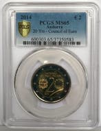 Andorre Andorra Km 528 2 Euro 2014 Europarat Pcgs Ms65, Verzenden, België