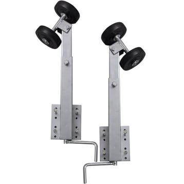vidaXL 2-delige Rollerboegsteunenset voor boottrailer 59-84, Verzenden
