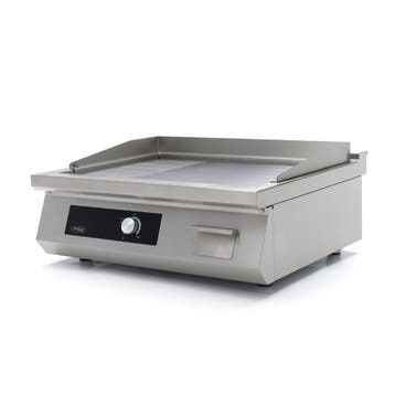 Inductie Grillplaat 700 - Glad en Gegroefd - 5000W - Dubbel, Zakelijke goederen, Verzenden, Nieuw in verpakking, Fornuis, Frituur en Grillen