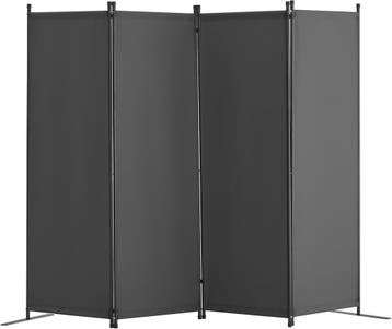 Roomdivider 4-delig Grijs | Retour deal | 36% korting, Verzenden, Nieuw