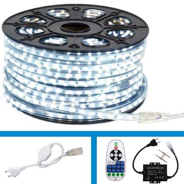 LED Strip Wit - 50 meter in een ROL - 220V - 5050 SMD - 60L, Ophalen of Verzenden