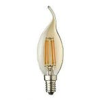 LED Kaars E14- Filament - Amber(goud) 2200k- 4W vervangt 30, Ophalen of Verzenden, Nieuw