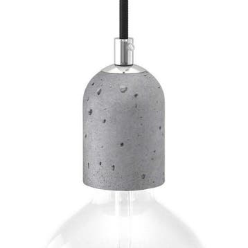 Lamphouder set Lichtgrijs Cement E27 fitting Netstroom, Verzenden, Nieuw, Modern