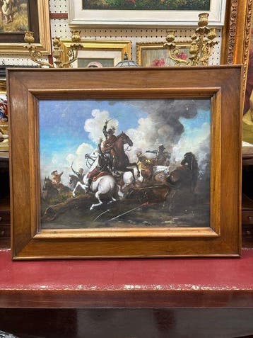 Italiaanse school (XX) - Battaglia di cavalleria