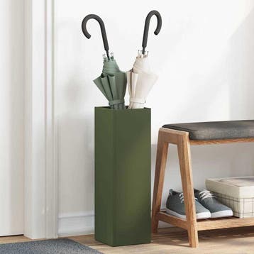 vidaXL Regen Paraplu Stand Olijfgroen 15,5 x 15,5 x 49 cm, Verzenden, Nieuw