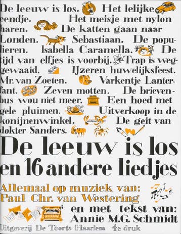 De Leeuw Is Los En 16 Andere Liedjes | Annie M.G. Schmidt, Verzenden, Nieuw, Annie M.G. Schmidt