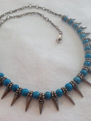 Sans prix de réserve - Collier Argent Turquoise, Bijoux, Sacs & Beauté, Colliers