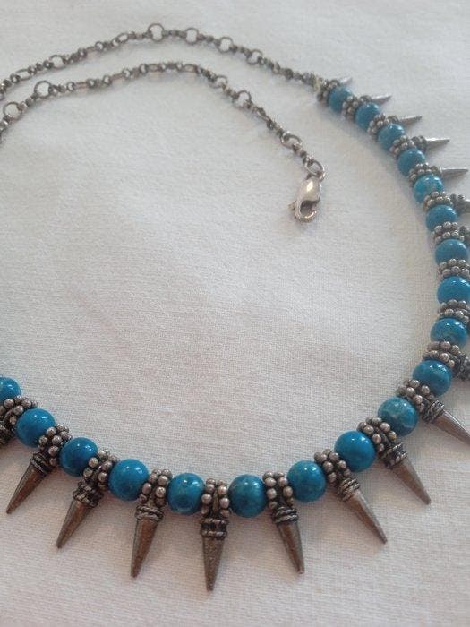 Sans prix de réserve - Collier Argent Turquoise, Bijoux, Sacs & Beauté, Colliers