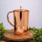 Puur koperen kan glad met deksel ± 2 liter (750 gr), Sport en Fitness, Ophalen of Verzenden, Nieuw