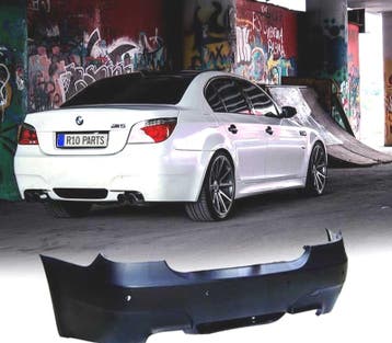 PARE CHOCS ARRIÈRE BMW E60 03-07 LOOK M5 PDC, Verzenden