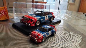 IXO, Welly 1/24. 1/43 - Model raceauto (3) - Porsche 911 SC, Nieuw