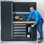 Datona Werkbank garage 120 cm met smalle werkplaatskast -, Doe-het-zelf en Bouw, Ophalen of Verzenden, Nieuw