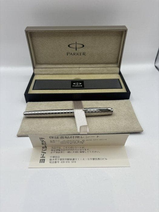 Parker - Parker Sonnet Chiseled Tartan Sterling Silver 18K, Collections, Stylos