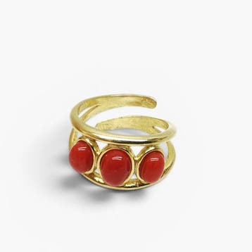Koraal - Argento 925 - Ring - Italiaans vakmanschap