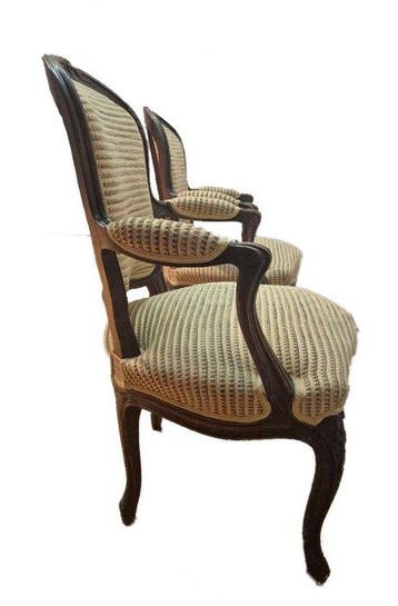 Fauteuil - Walnoot, Beuken - paar fauteuils
