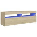 Tv-meubel LED 120cm Eikenlook | Tweede kansje | OP = OP, Gebruikt, 100 tot 150 cm, Verzenden, Minder dan 100 cm