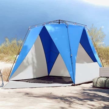 vidaXL Strandtent 4-persoons waterdicht snelontgrendeling, Verzenden