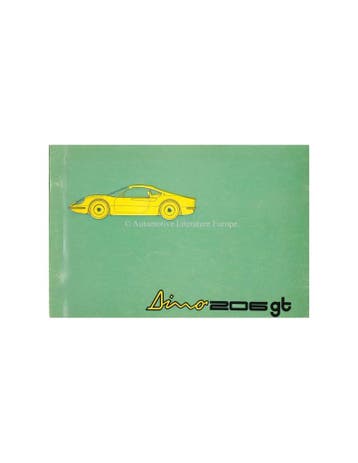 1969 FERRARI DINO 206GT ONDERDELENHANDBOEK 39/69